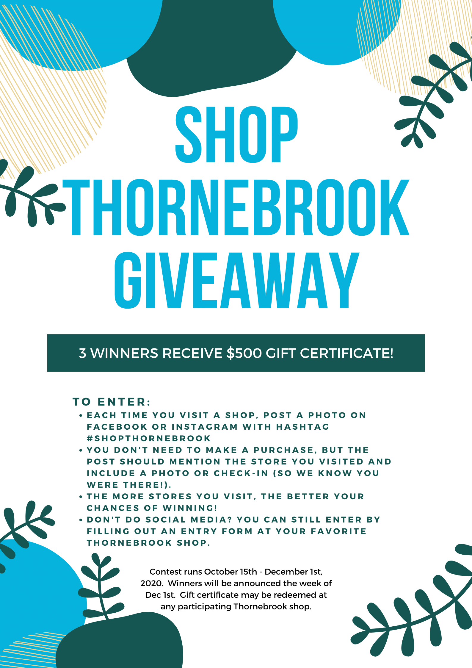 Shop Thornebrook Giveaway