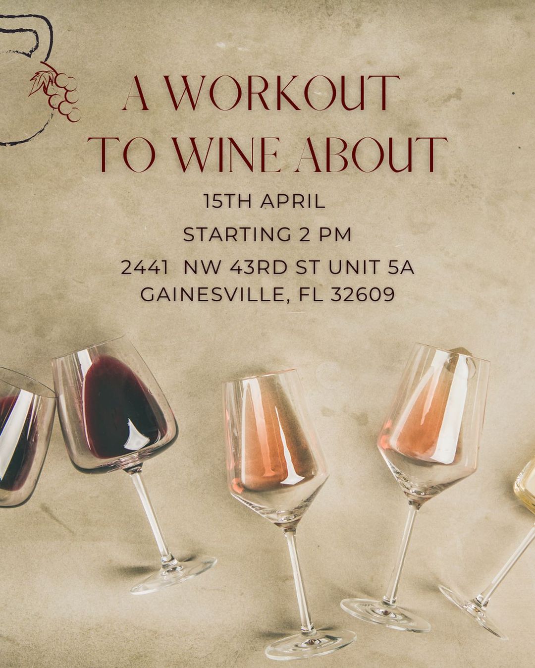 A workout to wine about